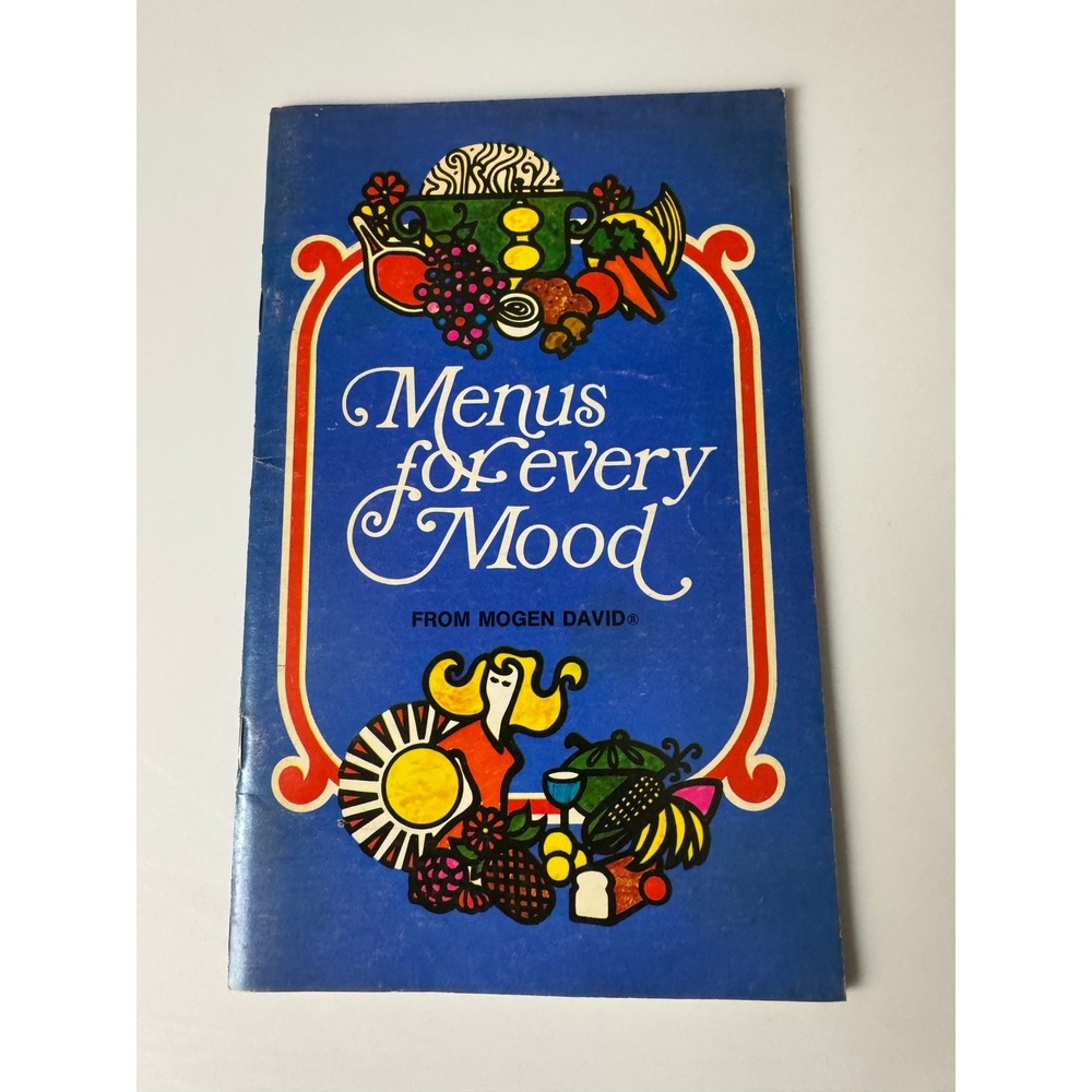 Vintage Mogen David Menus‎ For Every Mood Wine Recipe Booklet Cookbook 1970s